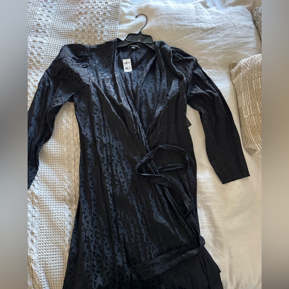 Express Black Patterned Dress